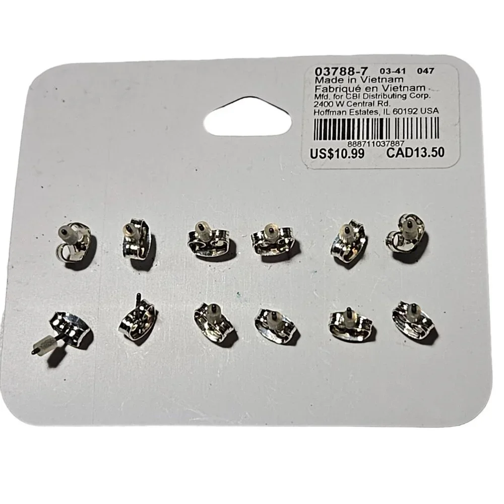 Claires Trendy Hashtag Stud Earrings Set Fun Fashion Jewelry Girls Gift 6 Pairs